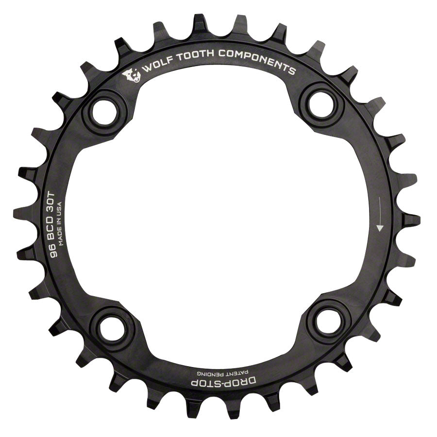 Chaîne de plateau symétrique Wolf Tooth 96 BCD - 32t Noir