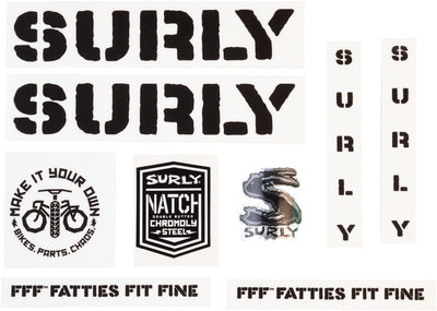 Juego de Calcomanías Surly Overspray - Negro