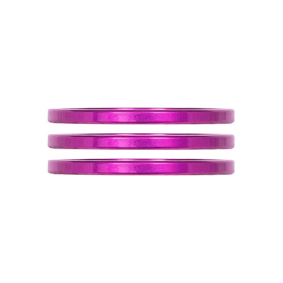 Industry Nine iRiX Headset Spacer - 1-1/8'' Height: 2.5mm Aluminum Purple (3pcs)