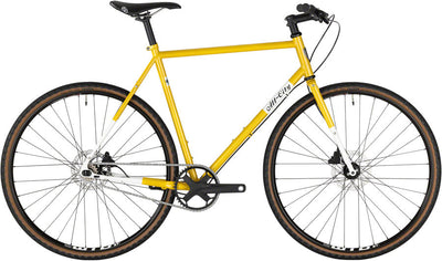 All-City Super Professional Flat Bar Single Speed Bike - Lemon Dab 52cm