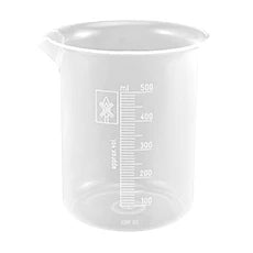500 mL Polypropylene Beaker - Durable & Chemical-Resistant