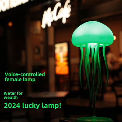 RGB Color Change Chandelier USB Rechargeable Jellyfish LED Lamp Garden Decoration LED Light With Voice Control - Korvel