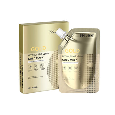 Retinol Snake Venom Gold Mask, Clear Skin, Tighten Pores, Brightening, Rejuvenating And Hydrating Mask - Korvel