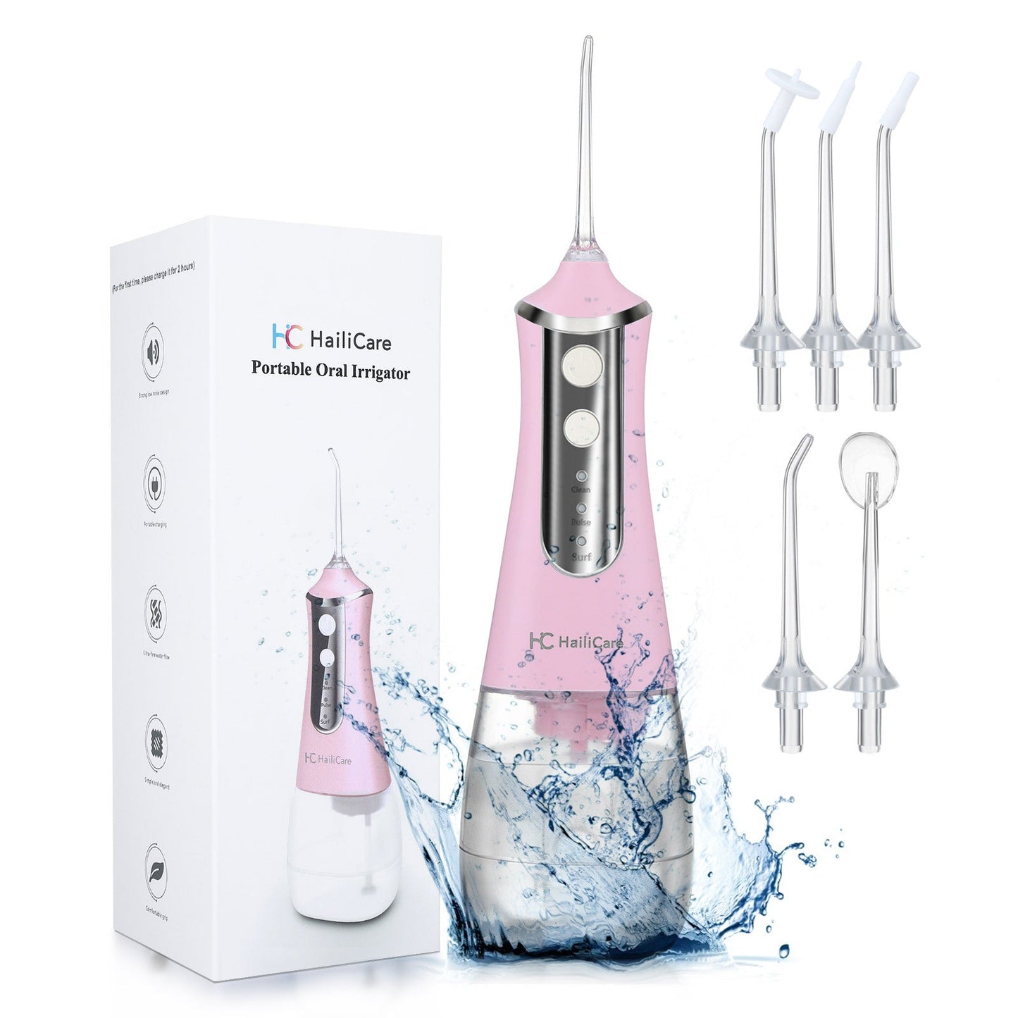 3-Speed Tooth Rinser Electric Oral Tooth Cleaning Device Water Floss Household Portable Tooth Cleaner Tooth Cleaning Device - Korvel