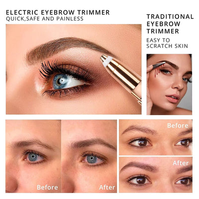 4-In-1 Electric Eyebrow Trimmer & Lipstick Shaver