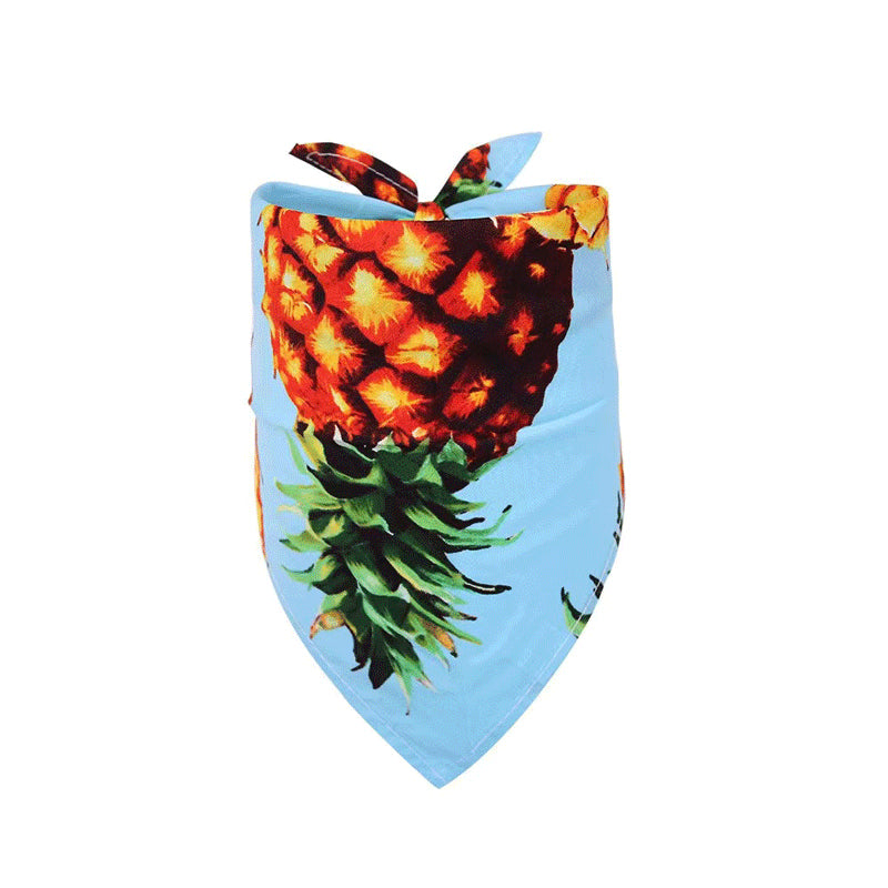 Bandana pour chien en coton premium style fruit