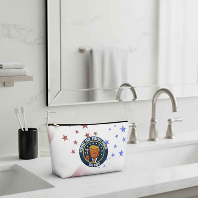Pochette de maquillage avec faux sceau présidentiel