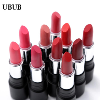 Labial Mate de Terciopelo de Lujo UBUB - Impermeable y de Larga Duración