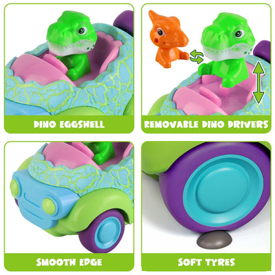 GBruno 2-Pack Dinosaur Remote Control Cars