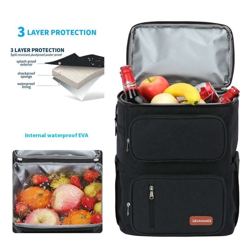 Sac à dos de préservation thermique à double couche
