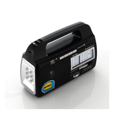 Supersonic 9 Band Portable Radio with Built-In Torch Light