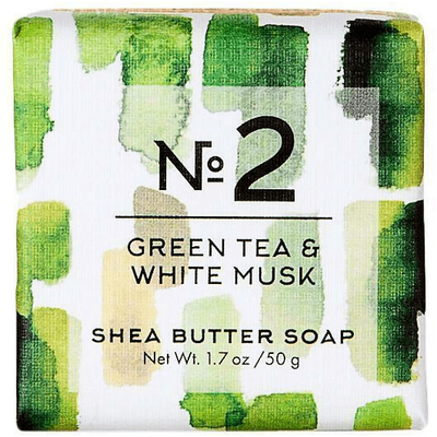 Savon au Beurre de Karité Via Mercato Nº. 2 - Thé Vert & Musc Blanc