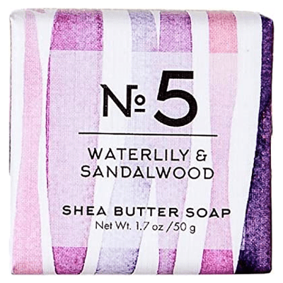 Via Mercato Nro. 5 Shea Butter Soap - Waterlily & Sandalwood 1.7oz