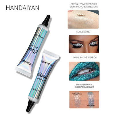 HANDAIYAN Sequin Primer Eyeshadow Makeup Primer Lips Eyes Face Multi Purpose Primer - Korvel