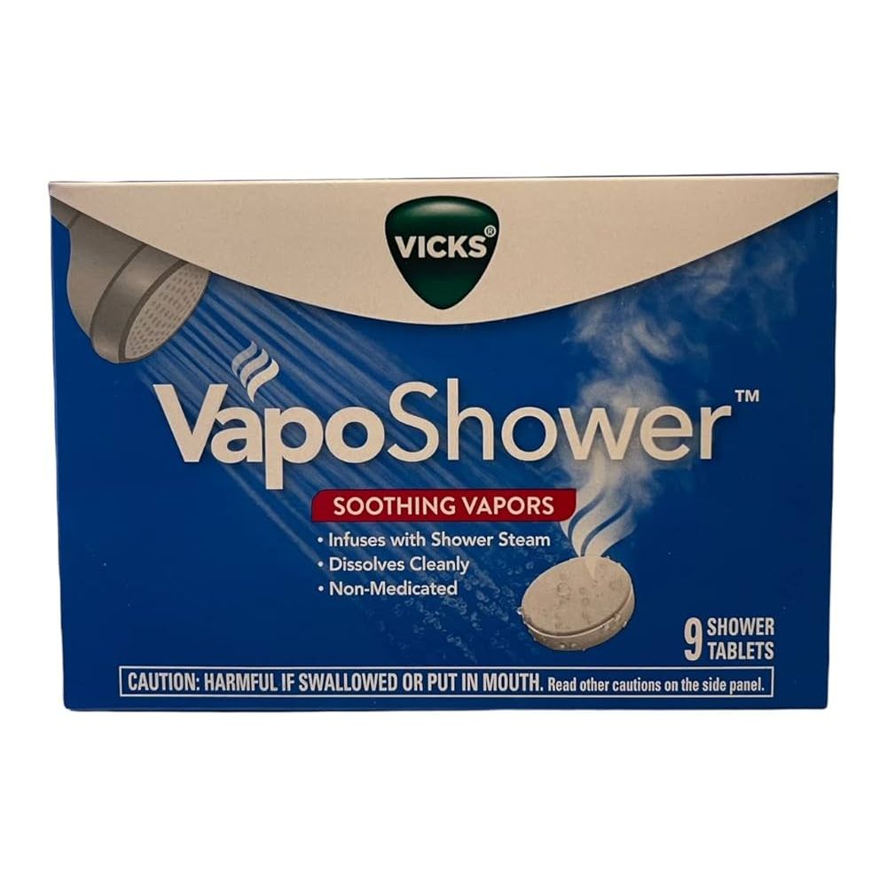 Tablettes Vicks VapoShower - Aromathérapie Eucalyptus & Menthol, 9 ct