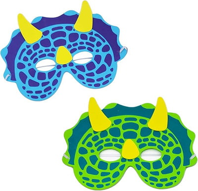 Dinosaur Foam Masks - 12 Count Party Accessory Set