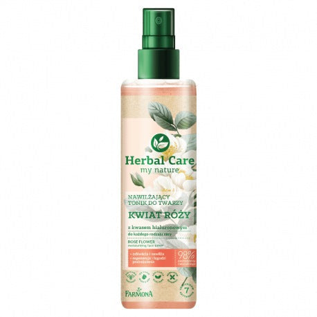 Herbal Care My Nature Moisturizing Face Toner with Rose Flower and Hyaluronic Acid 200ml - Korvel