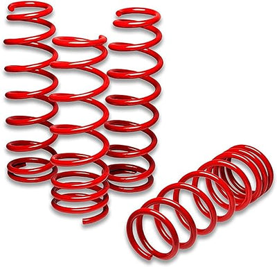 Ressorts de suspension abaissants DNA Motoring LS-HC92-RD pour Honda et Acura