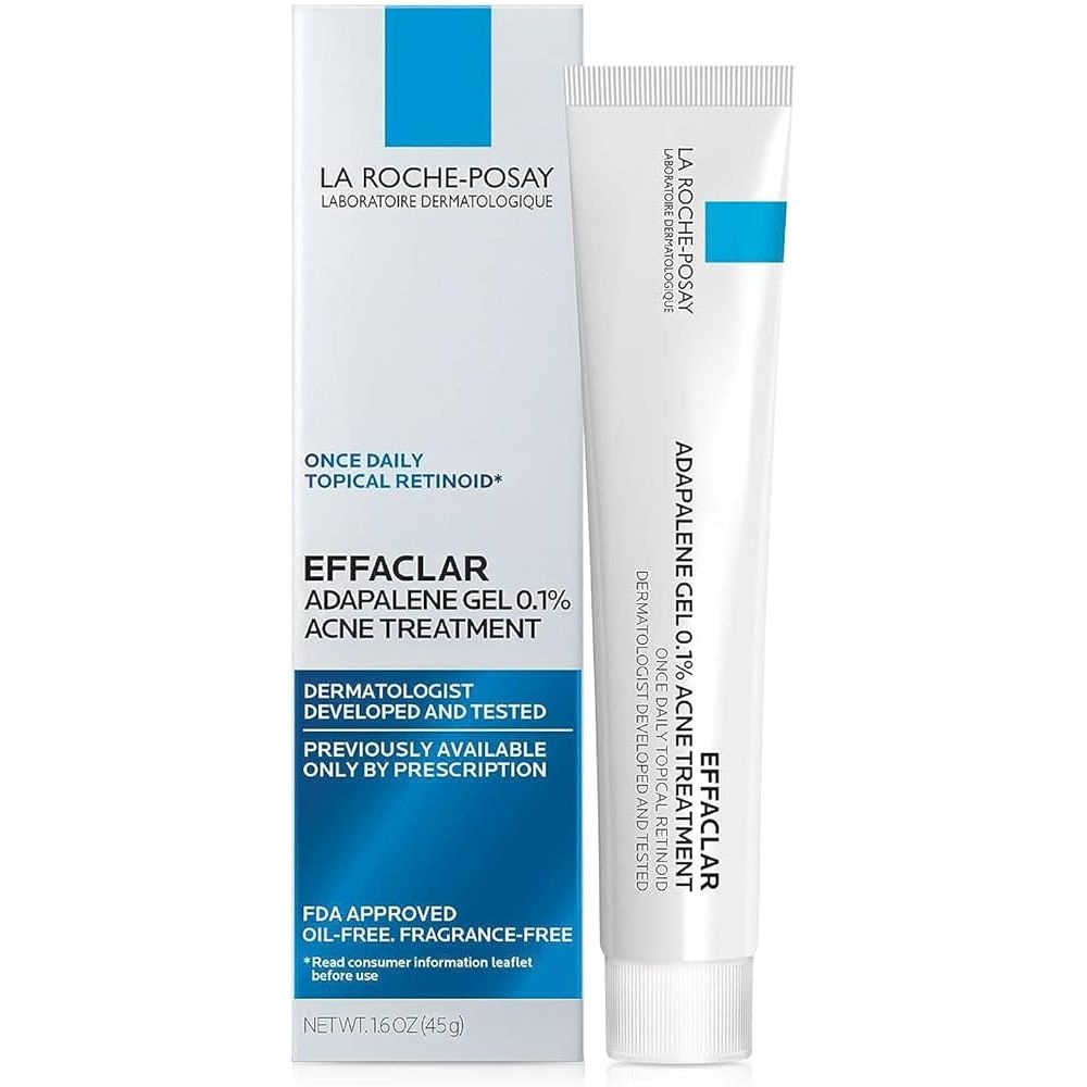 La Roche-Posay Effaclar Gel Adapalène 0,1% pour le traitement de l'acné, 45g