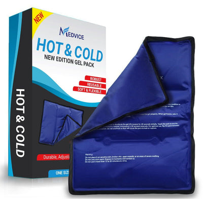 Large Reusable Hot and Cold Gel Pack - Flexible Compress (2-Pack)