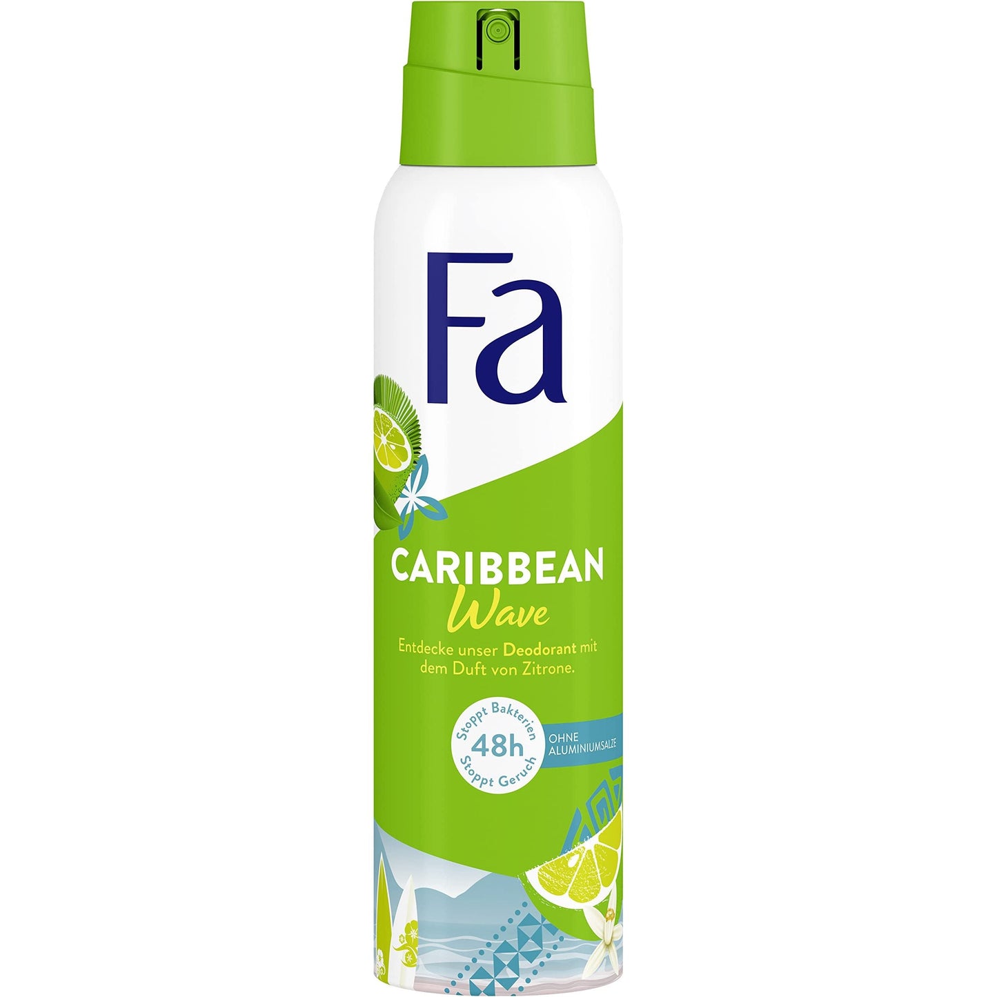 Déodorant Fa Caribbean Wave parfum citron 150 ml