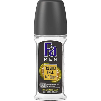 Fa Men Freshly Free Lime & Ginger Deodorant Roll-On 50ml
