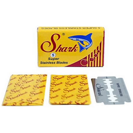 Cuchillas de Afeitar de Doble Filo Shark Super Stainless - Paquete de 20x5