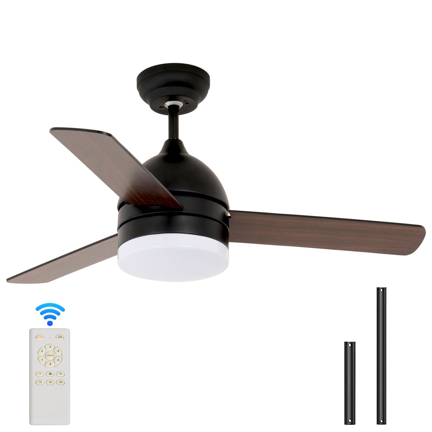 Ventilador de Techo de Palas Rectas Minimalista de 48 Pulgadas