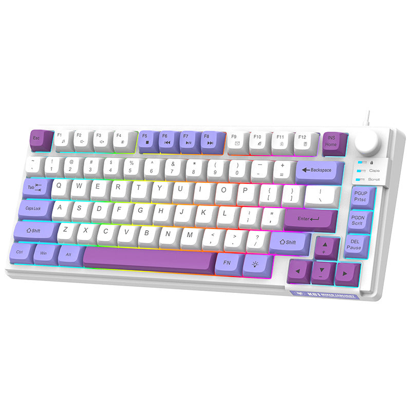 K81 Wired Gaming Keyboard with Luminous RGB Lighting