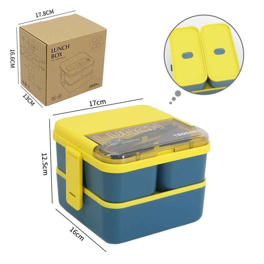 Premium Sealed Double Layer Microwaveable Lunch Box