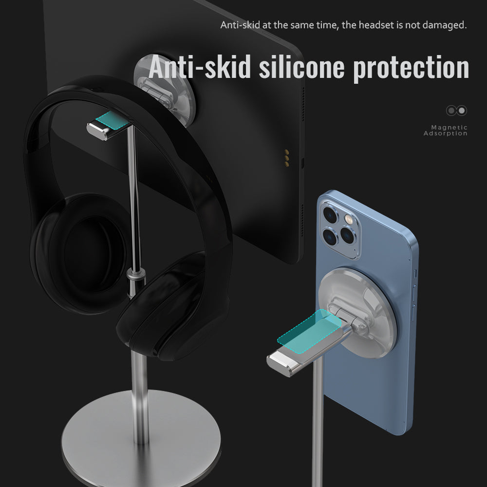 Face Disc Lift Hanging Headphone Bracket Suitable For Apple ipad Mobile Phone Tablet Universal Magnetic Bracket - Korvel
