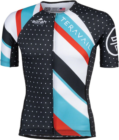 Maillot Teravail Waypoint pour homme - Noir Blanc Bleu Rouge Petit