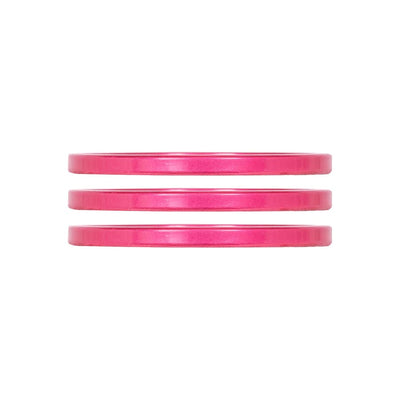Industry Nine iRiX Headset Spacer - 1-1/8'' Height: 2.5mm Aluminum Pink (3pcs)