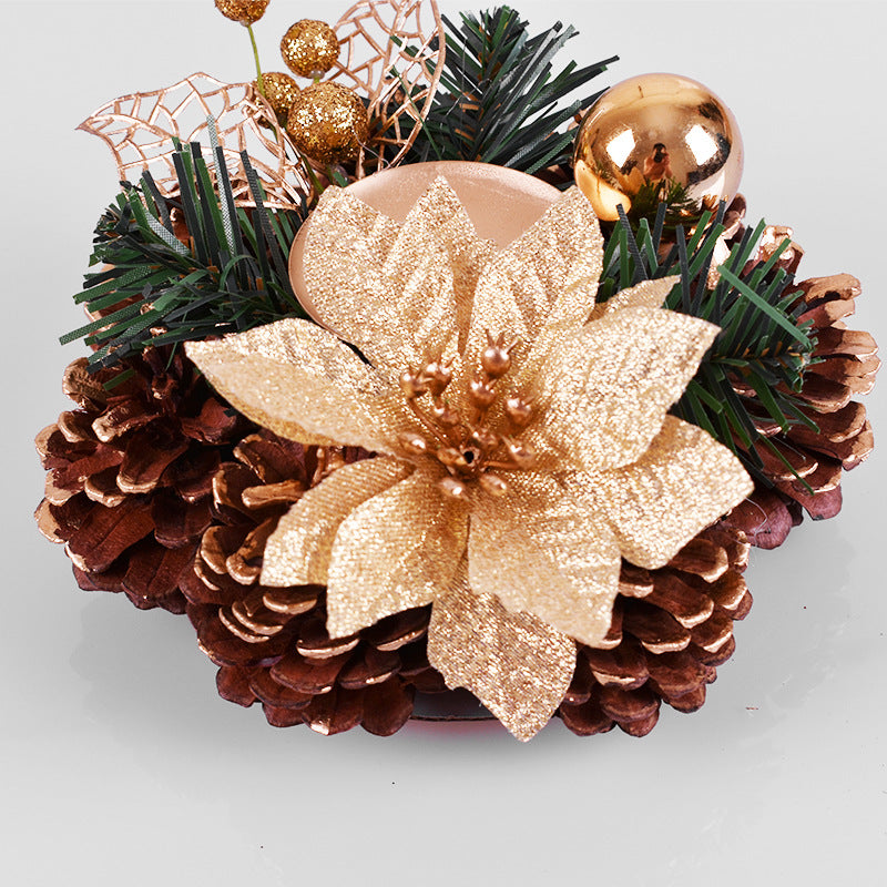 Birthday pine, fruit pine, needle branches, candle holders, flower garlands, home window decorations, handmade candle holders - Korvel