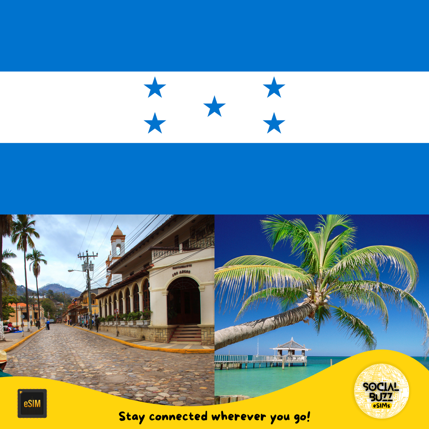 Honduras eSIM Data Plan for Seamless Connectivity