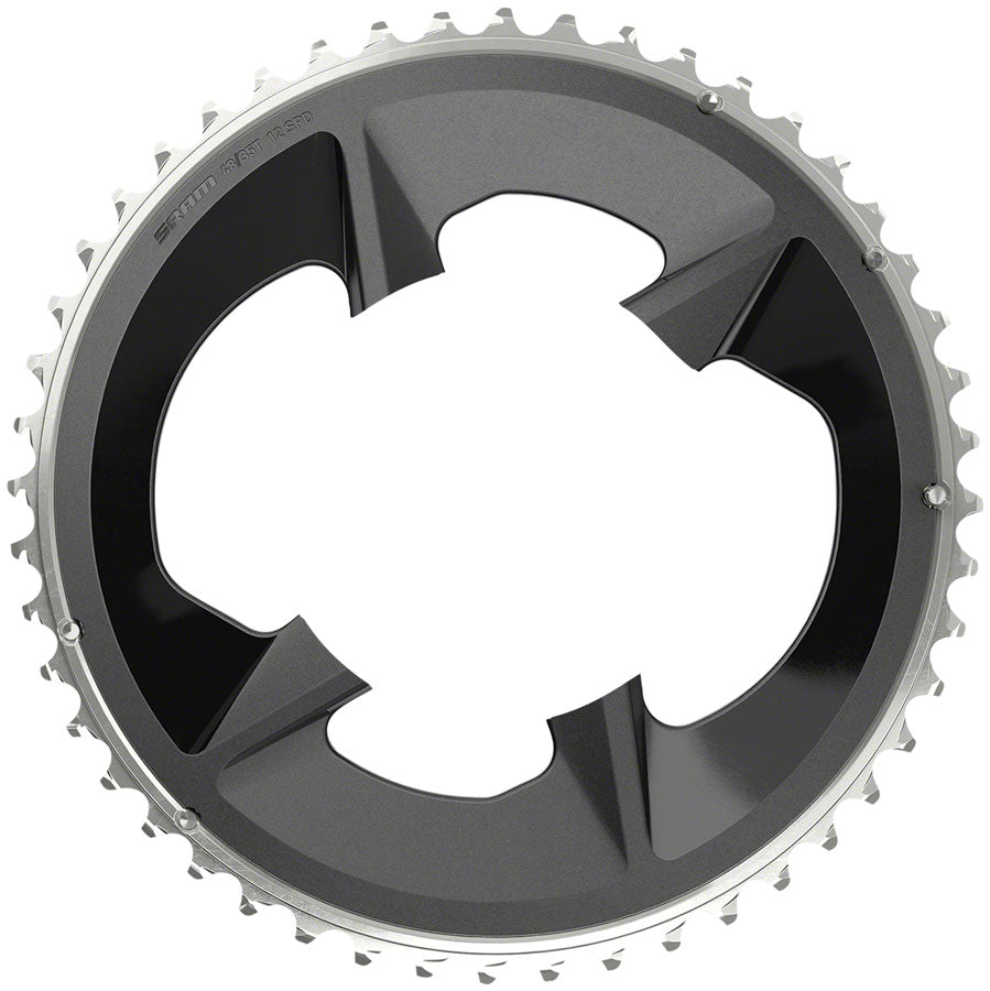 SRAM Rival 2x12-Speed Outer Chainring - 48t 107 BCD Negro