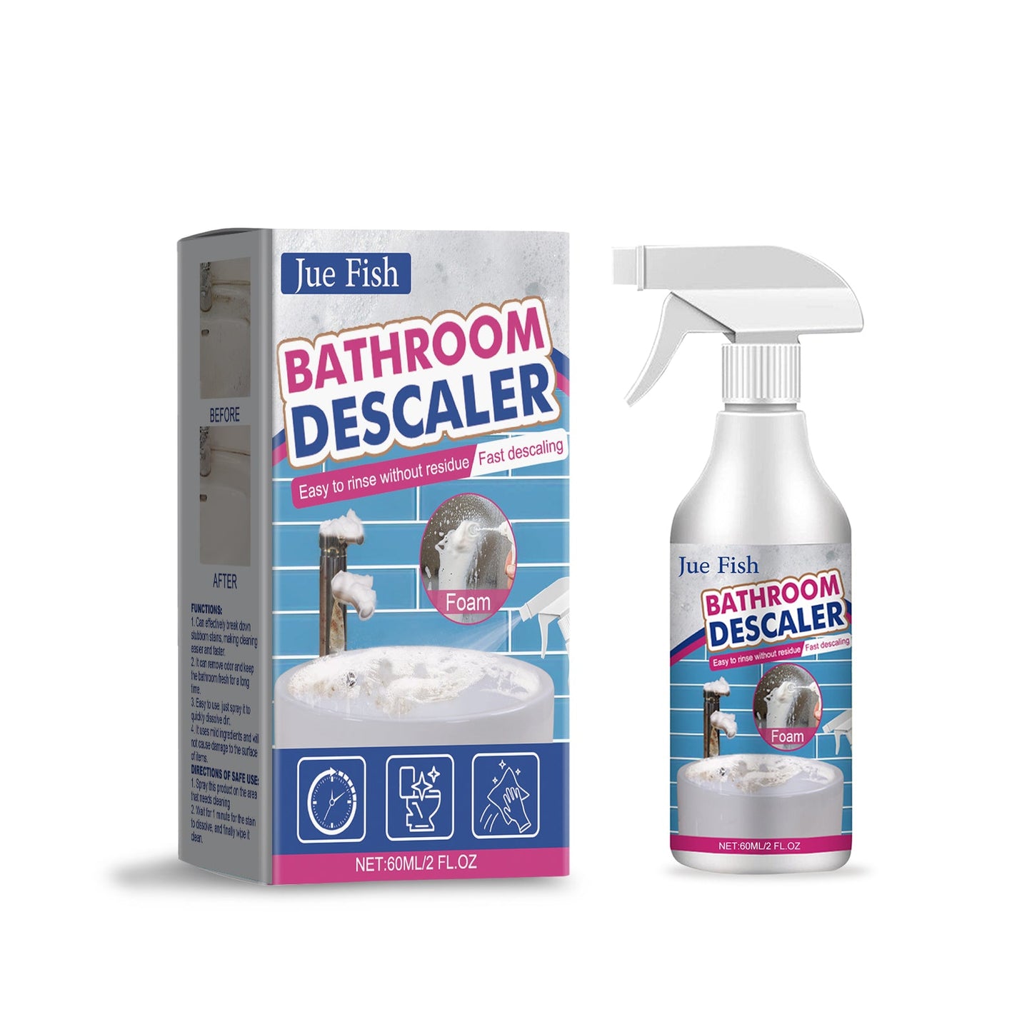 Limpiador Premium de Acero Inoxidable para Superficies de Baño