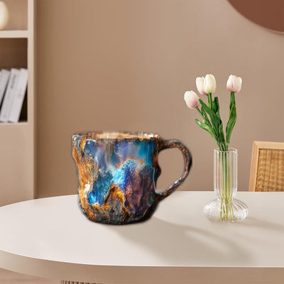 Imitation mineral resin crystal coffee cup - Korvel