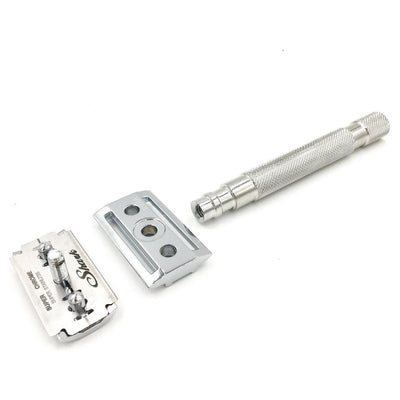 Parker 64S Stainless Steel Closed Comb Safety Razor