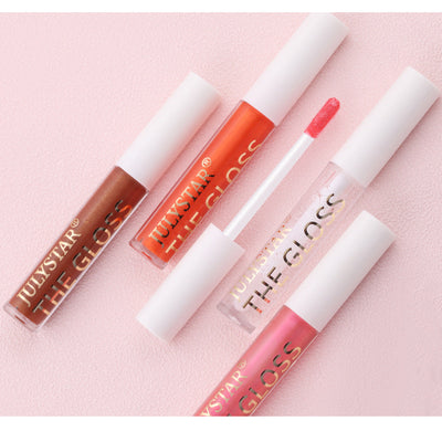 Julystar Transparent Watershine Lip Honey Pearlescent Colorless Lip Glaze Set Liquid Moisturizing Mirror Lip Color - Korvel