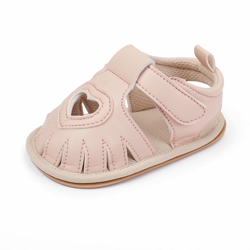 Newborn Summer Sandals Rubber Sole Breathable Shoes Princess Shoes Toddler Shoes Baby - Korvel