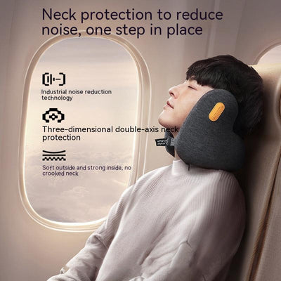 Travel Neck Care Two-in-One Memory Foam Pillow