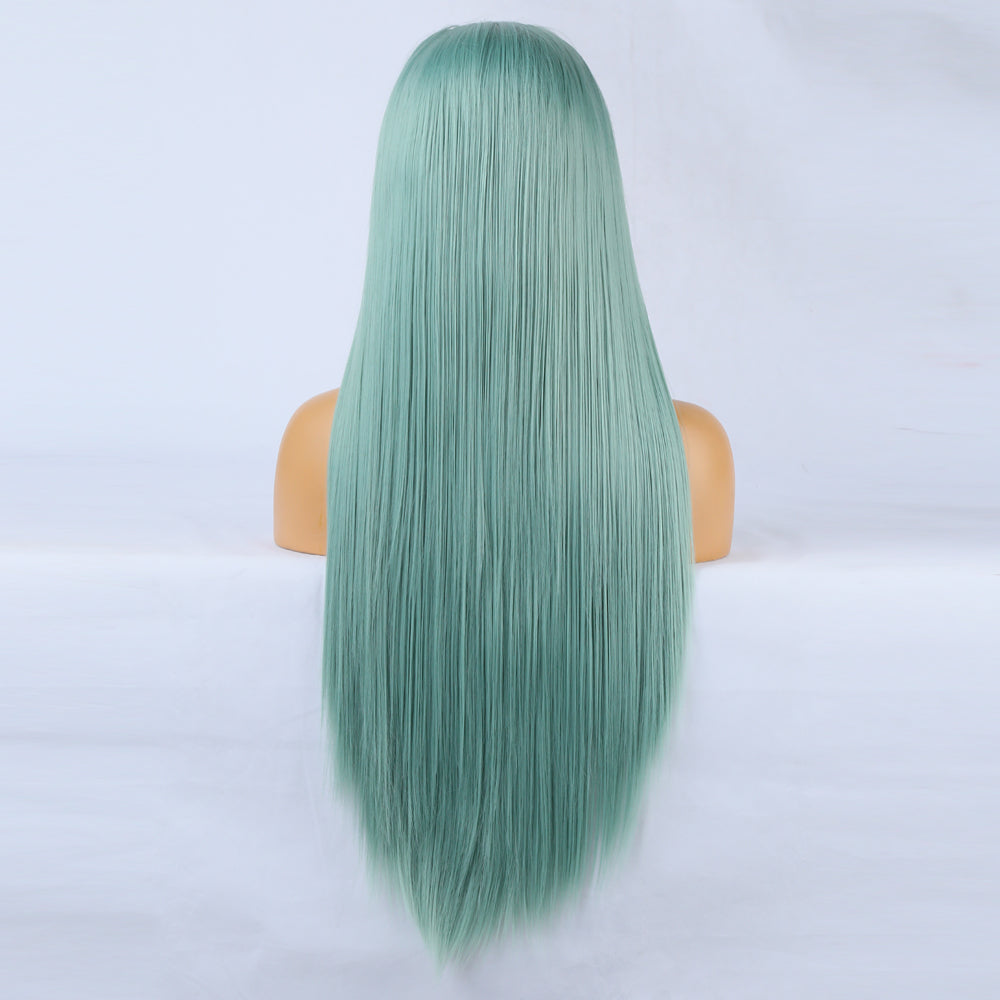 Wig Front Big Lace Ladies Chemical Fiber Wig Headgear Lace Wigs Long Straight Hair - Korvel