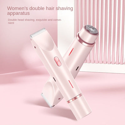 Double headed shaver new electric hair removal device women's private pubic hair removal device - Korvel