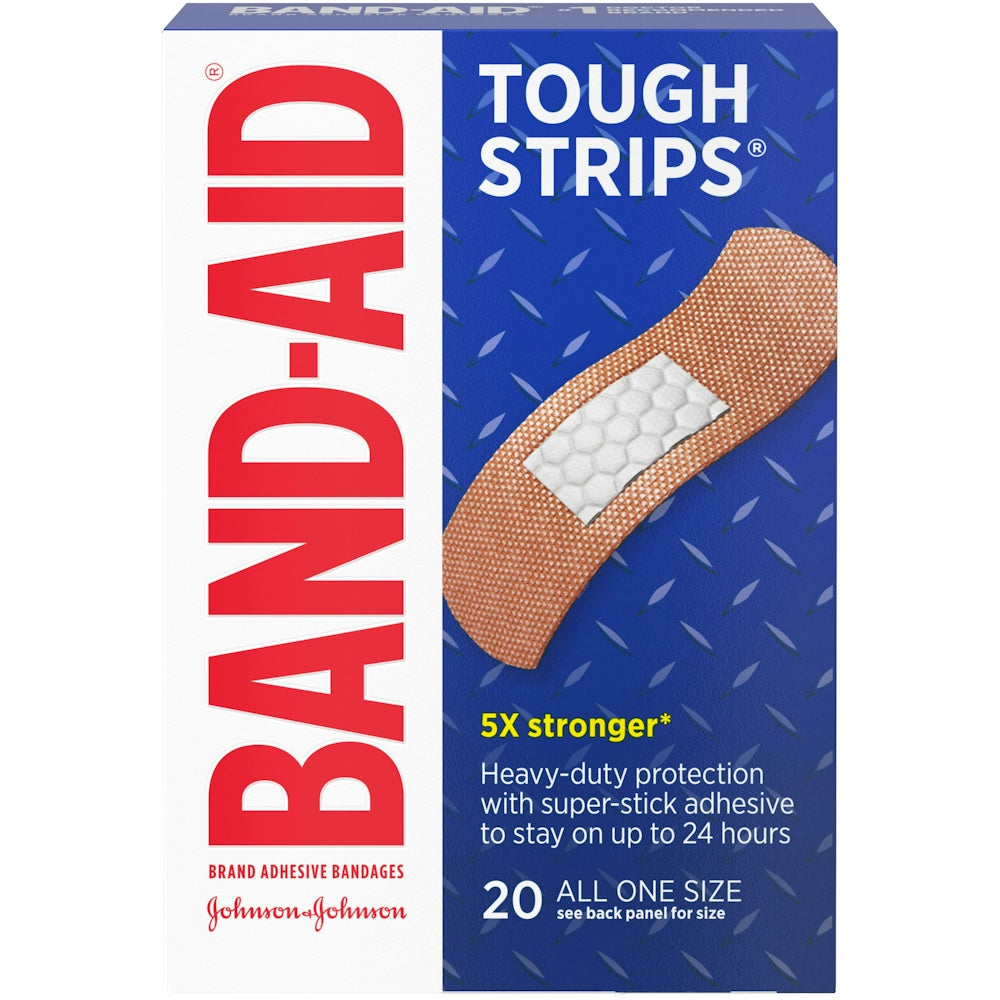 BAND-AID Tough Strips Adhesive Bandages - 20 Count
