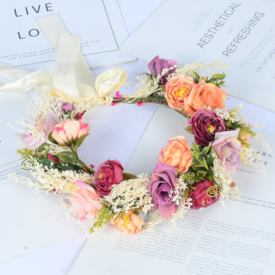 Elegant Hawaiian Wreath Hair Band for Brides and Bridesmaids
