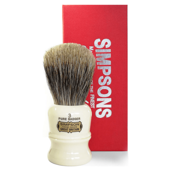 Pinceau de rasage en blaireau pur Simpsons Duke D3