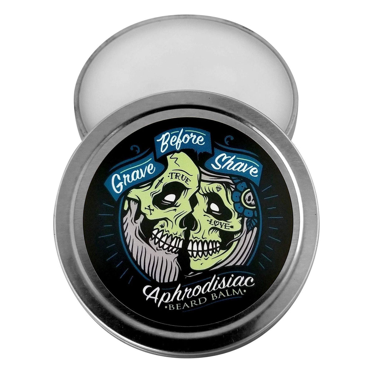 Grave Before Shave Bálsamo para Barba con Aroma a Cuero y Madera de Cedro - Lata de 2 Oz.