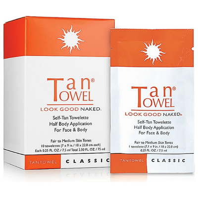 TanTowel Look Good Naked Self-Tan Towelettes - 10 Pack
