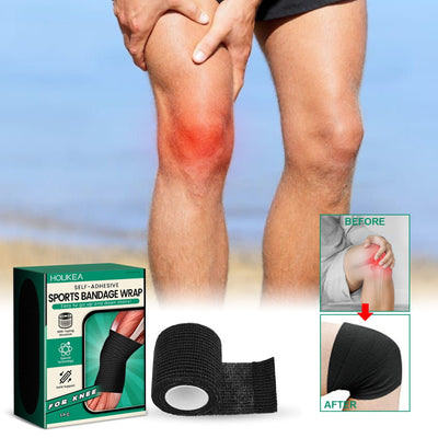 Elastic Self-Adhesive Sports Bandage, Waterproof Elastic Protective Bandage For Wrist, Elbow And Knee Soreness - Korvel